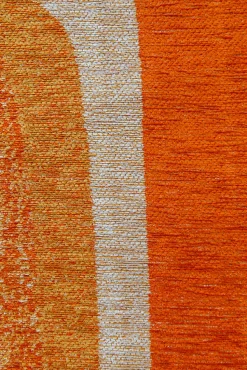 Tapis - Collection Poum Poum Beneffito - Orange Cocktail - Tapis d'intérieur moderne et doux - Rectangulaire - 80 x 150 cm