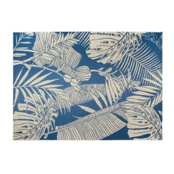 Tapis à motifs Huata bleu L.200 x l.150cm
