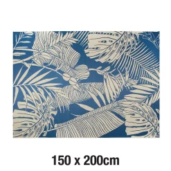 Tapis à motifs Huata bleu L.200 x l.150cm