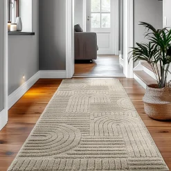 Tapis à relief Lena Beige 240x340cm