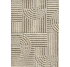 Tapis à relief Lena Beige 60x110cm