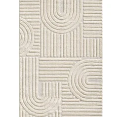 Tapis à relief Lena Crème 200x290cm