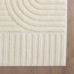 Tapis à relief Lena Crème 200x290cm