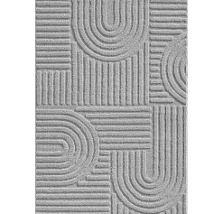 Tapis à relief Lena Gris 160x230cm