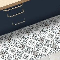 Tapis antidérapant - Agathe - vinyle - int./ext. - Multicolore - 50x200cm
