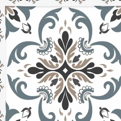 Tapis antidérapant - Agathe - vinyle - int./ext. - Multicolore - 50x200cm