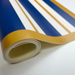 Tapis antidérapant - Bari - vinyle - int./ext. - Bleu - 50x120cm