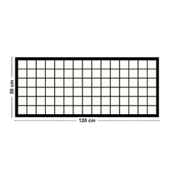 Tapis antidérapant - Brest - vinyle - int./ext. - Noir - 50x120cm