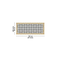 Tapis antidérapant - Cassandre - vinyle - int./ext. - Multicolore - 50x120cm