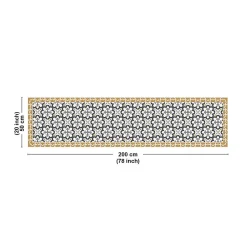 Tapis antidérapant - Cassandre - vinyle - int./ext. - Multicolore - 50x200cm