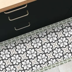 Tapis antidérapant - Cassandre - vinyle - int./ext. - Vert - 50x200cm