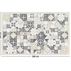 Tapis antidérapant - CS Sable - vinyle - int./ext. - Beige - 120x200cm