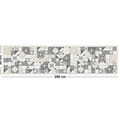 Tapis antidérapant - CS Sable - vinyle - int./ext. - Beige - 50x200cm
