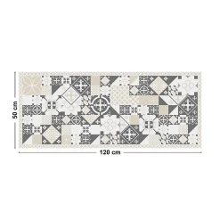 Tapis antidérapant - CS Sable - vinyle - int./ext. - Beige - 50x120cm