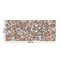Tapis antidérapant - Fragments - vinyle - int./ext. - Multicolore - 50x120cm