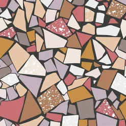 Tapis antidérapant - Fragments - vinyle - int./ext. - Multicolore - 50x120cm