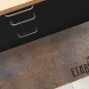 Tapis antidérapant - Full Metal - vinyle - int./ext. - Marron - 50x200cm