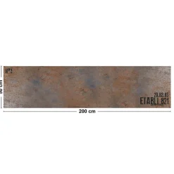 Tapis antidérapant - Full Metal - vinyle - int./ext. - Marron - 50x200cm