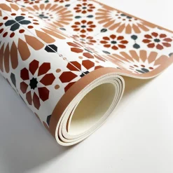 Tapis antidérapant - Marsiho - vinyle - int./ext. - Orange - 50x200cm