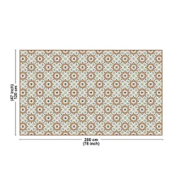 Tapis antidérapant - Marsiho - vinyle - int./ext. - Multicolore - 120x200cm