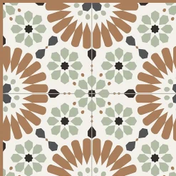 Tapis antidérapant - Marsiho - vinyle - int./ext. - Multicolore - 120x200cm