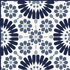 Tapis antidérapant - Marsiho - vinyle - int./ext. - Bleu - 50x200cm