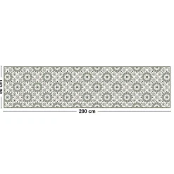 Tapis antidérapant - Marsiho - vinyle - int./ext. - Multicolore - 50x200cm