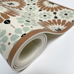 Tapis antidérapant - Marsiho - vinyle - int./ext. - Multicolore - 50x120cm