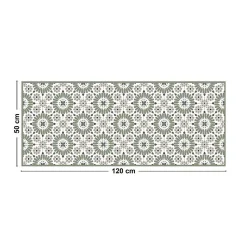 Tapis antidérapant - Marsiho - vinyle - int./ext. - Multicolore - 50x120cm