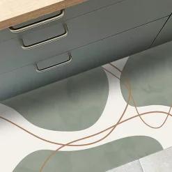 Tapis antidérapant - Organique - vinyle - int./ext. - Vert - 120x200cm