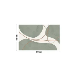 Tapis antidérapant - Organique - vinyle - int./ext. - Vert - 120x200cm