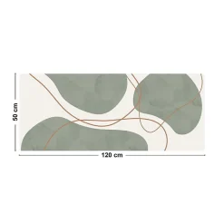 Tapis antidérapant - Organique - vinyle - int./ext. - Vert - 50x200cm
