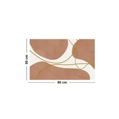 Tapis antidérapant - Organique - vinyle - int./ext. - Orange - 120x200cm