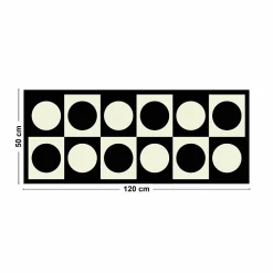Tapis antidérapant - Pop - vinyle - int./ext. - Noir - 50x120cm