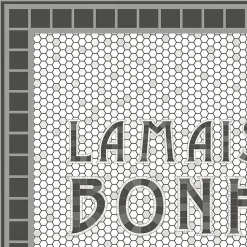 Tapis antidérapant - Tesselle - vinyle - int./ext. - Gris - 50x200cm