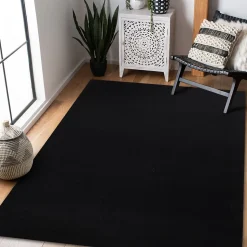 Tapis AntidÉrapant Rumba Couleur Unique Noir 200x300 cm 161043 1 szt.