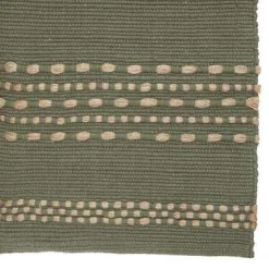 Tapis authentique en coton (70x140 cm - Vert Olive)