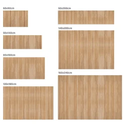Tapis Bambou antidérapant naturel tapis de decoration Brunclair 120 x 180 cm