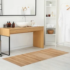 Tapis Bambou antidérapant naturel tapis de decoration Brunclair 120 x 180 cm