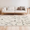 Tapis berbère à franges beige L.230 x l.160cm Balta