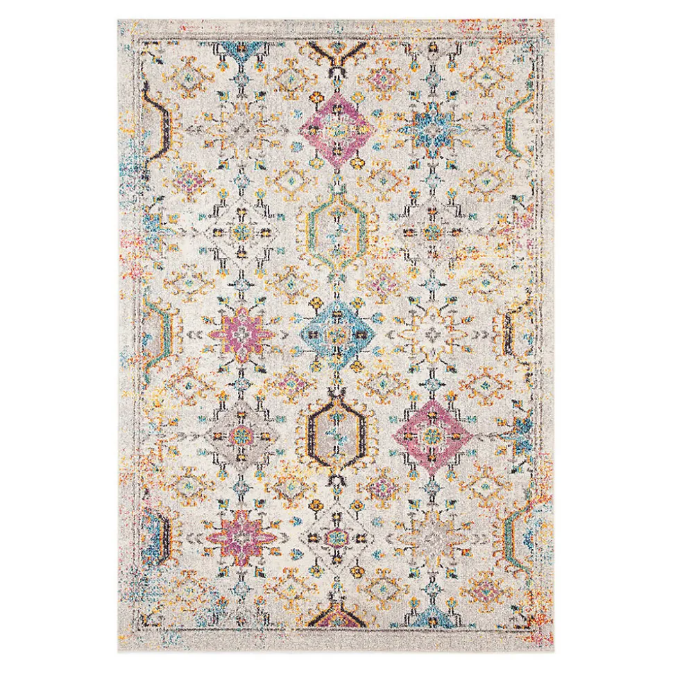 Tapis berbère coloré pour salon rectangle ethnique Wexford 230x160 CM - Multicolore