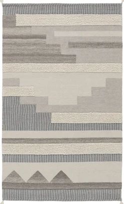 Tapis bi-fabric gris GoodHome L.230 x l.160 cm