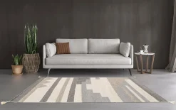 Tapis bi-fabric gris GoodHome L.230 x l.160 cm