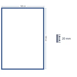 Tapis bi-fabric gris GoodHome L.230 x l.160 cm