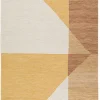 Tapis bi-fabric jaune GoodHome L.230 x l.160 cm