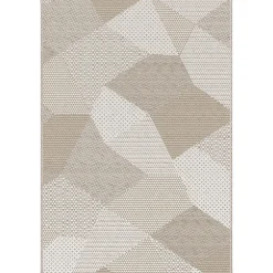 Tapis Burbridge GoodHome beige L.90 x l.60 cm