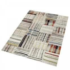 Tapis chambre tissé motif berbère MO 83, beige