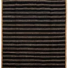 Tapis Chindi en jute rayés noir et beige L.230 x l.160cm Deco&co