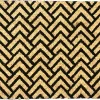 Tapis coco écru imprimé chevron 40 x 60 cm