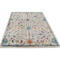 Tapis coloré pour salon ethnique rectangle berbère Athlone 190x133 CM - Multicolore